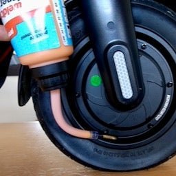 Electric Scooter Maintenance, installing inner tube sealant