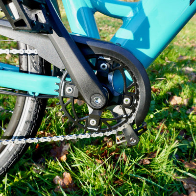 Dutch style electric bike, chainring | Econic One Comfort in blue | Horizon Micromobility
