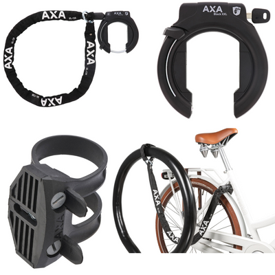 AXA Frame Lock bundle, Frame Lock, Chain and Mount