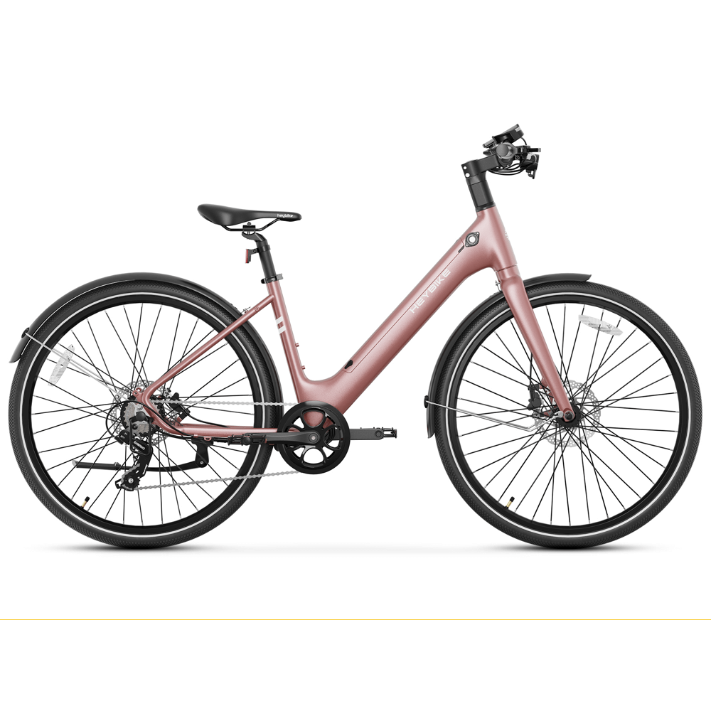 e bike fully pink Heybike EC1-ST Commuter e-Bike