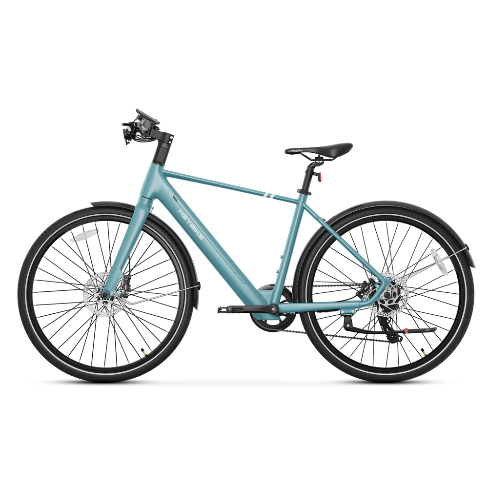 Heybike ec1 electric bike teal blue