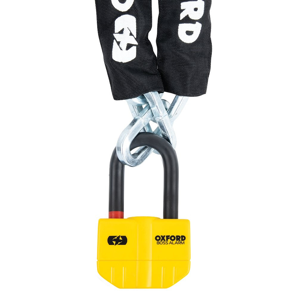 Oxford Boss Alarm 14mm Chain Lock Sold Secure Gold Rating