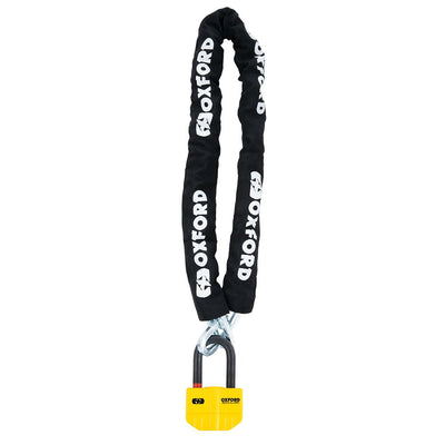 Oxford Boss Alarm 14mm Chain Lock Sold Secure Gold Rating