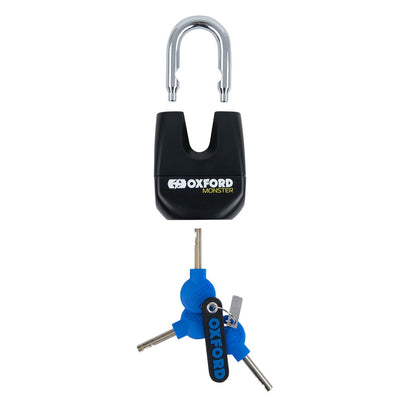 Oxford Monster 14mm Hex Chain & Padlock Sold Secure Gold