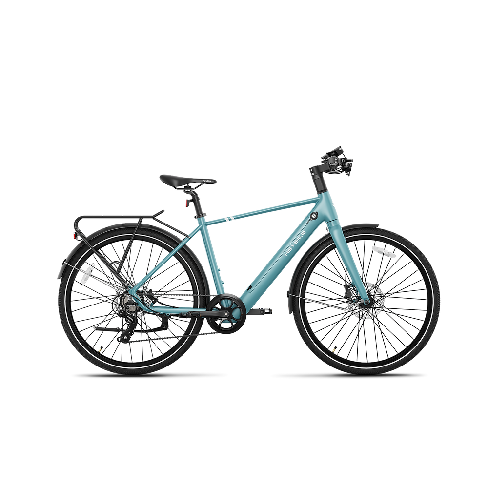 Heybike ec1 electric bike teal blue