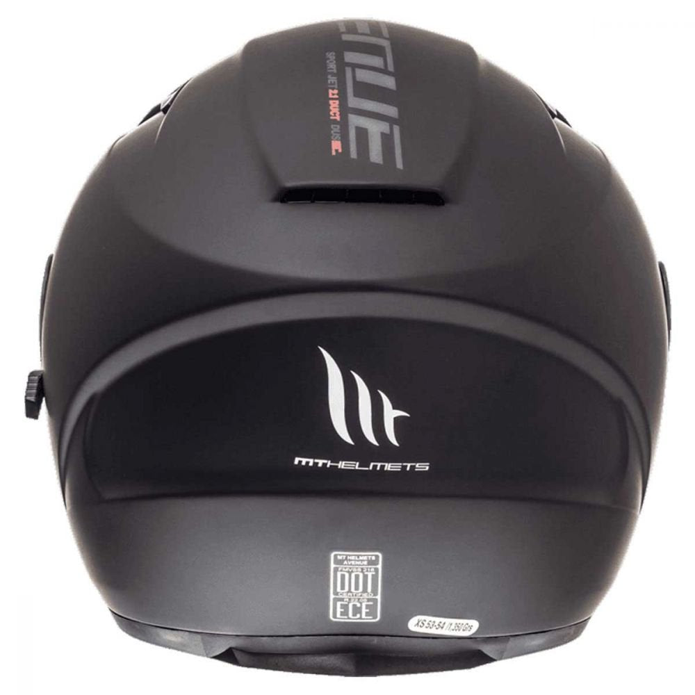 mt avenue motorcycle helmet black