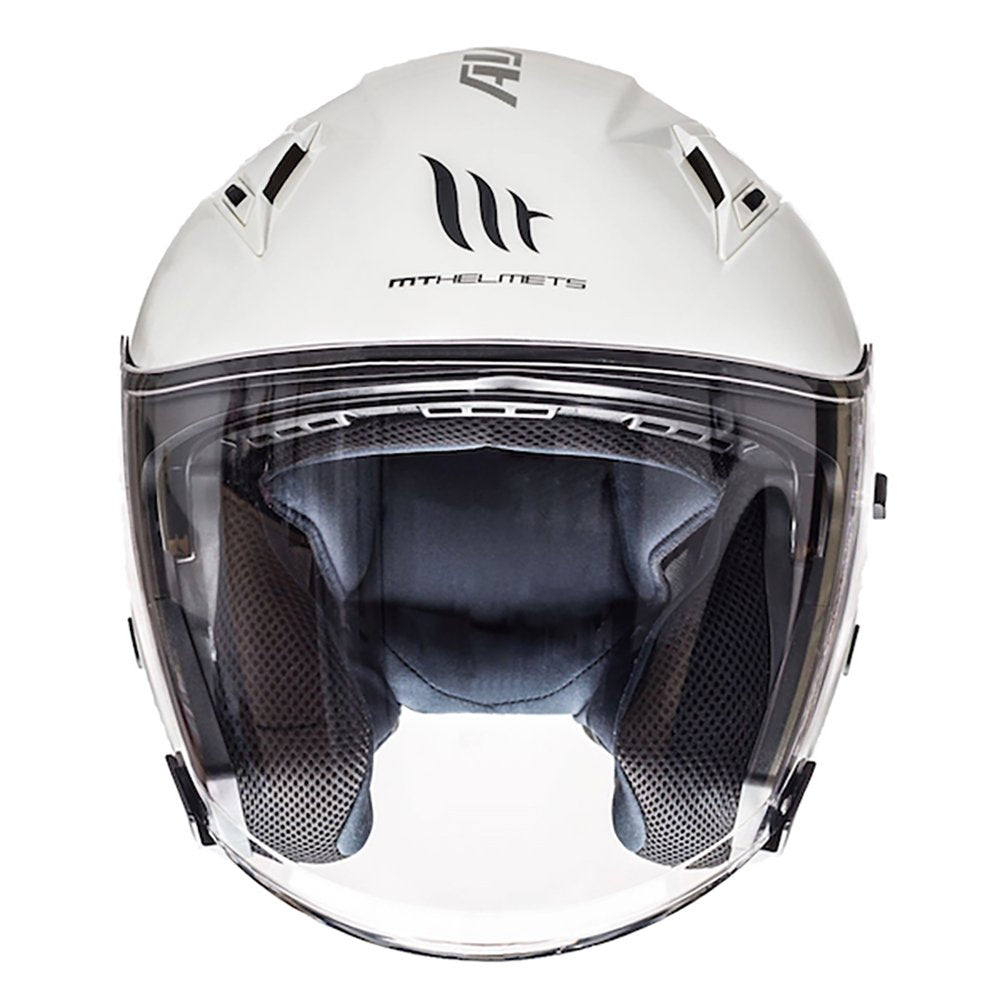 mt avenue motorcycle helmet white