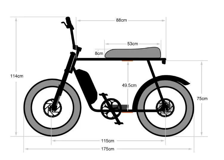 Synch Super Monkey e-bike geometry