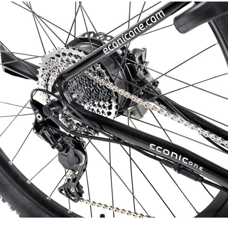 Electric mountain bike cassette | Econic One Cross Country in black | Horizon Micromobility