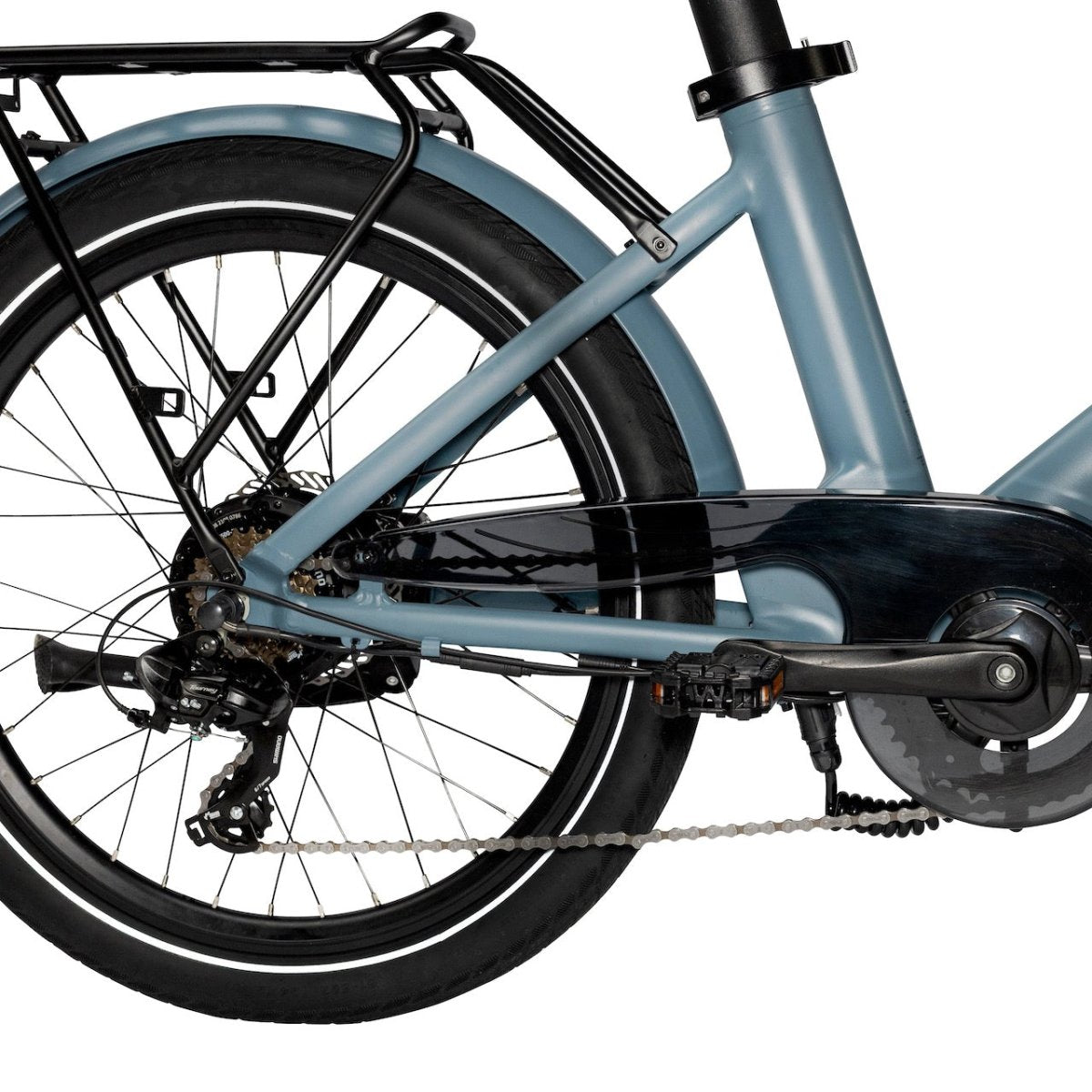 ≫ Bicicleta eléctrica plegable Eovolt Evening 24 - Negra ⊛ Vuk Bikes