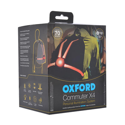 Oxford Commuter X4 Fibre Optic Rear Light - horizon micromobility